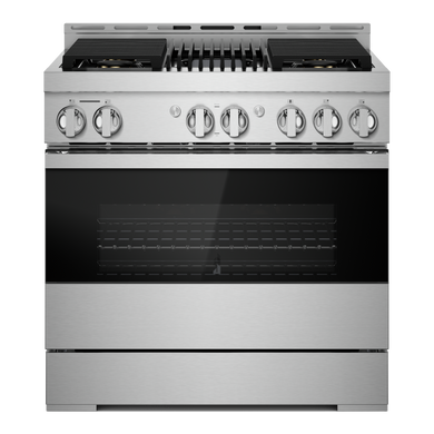 Jennair® Cuisinière au gaz de style professionnel NOIR™, 36 po JGRP636HM