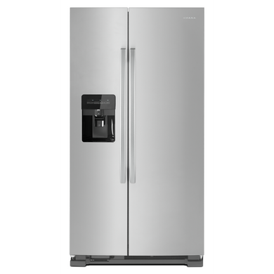 Amana® 33-inch Side-by-Side Refrigerator with Dual Pad External Ice and Water Dispenser ASI2175GRS