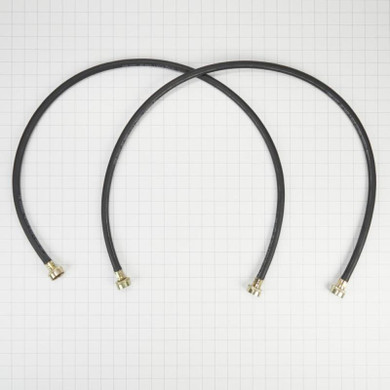 4' Black Washer Inlet Hoses 1050 PSI - 2 Pack 8212546RP