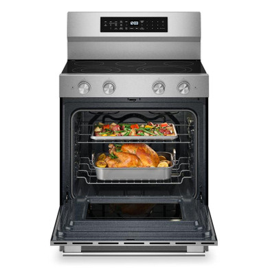 Kitchenaid® 5.3 Cu. Ft. Freestanding Electric Range with Convection Cooking Modes YKFES530SPS
