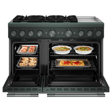 Kitchenaid® 48-Inch 6 Burner Commercial-Style Dual Fuel Range with Griddle KFDD948SJP