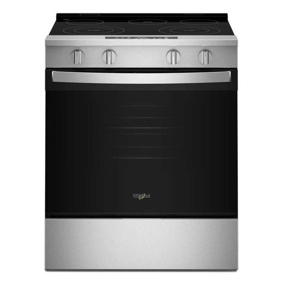 Whirlpool® 30-inch Electric Smart Range with No Preheat Mode and Steam Clean YWSES3330TS