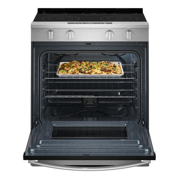 Whirlpool® 30-inch Electric Smart Range with No Preheat Mode and Steam Clean YWSES3330TS