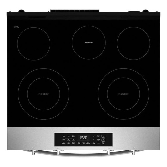 Whirlpool® 30-inch Electric Smart Range with Air Cooking Technology and Steam Clean YWSES4530TZ