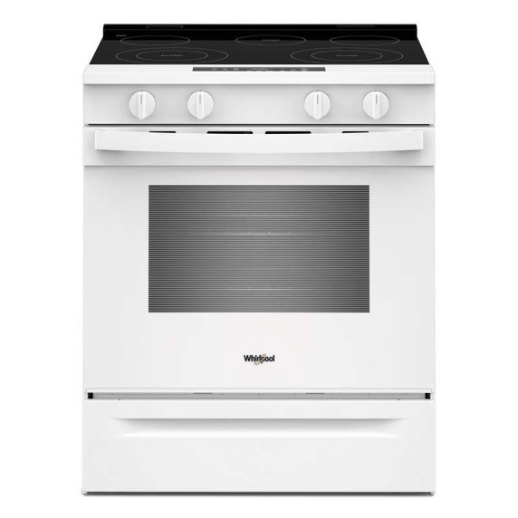 Whirlpool® 30-inch Electric Smart Range with No Preheat Mode and Steam Clean YWSES3330TW