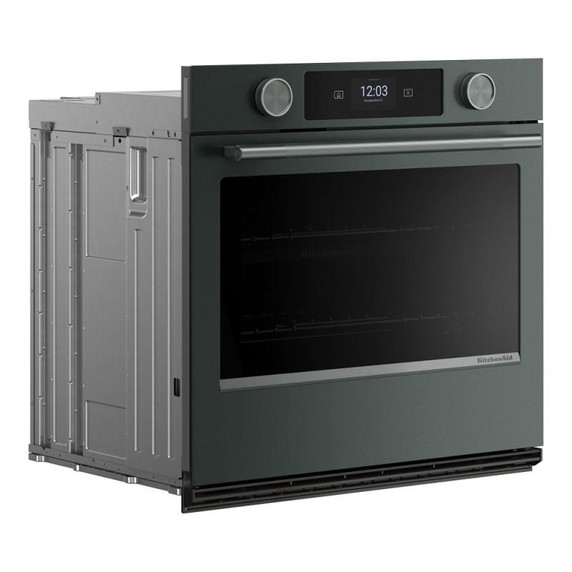Kitchenaid® 30-inch Smart Electric Single Wall Oven with Intelligent Cooking Camera - Juniper KOES930SJP