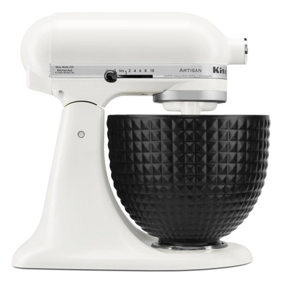Kitchenaid® 5 Quart Black Studded Ceramic Bowl KSM2CB5LS