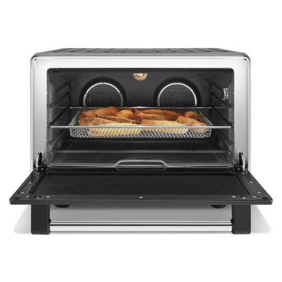 Kitchenaid® Dual Convection Countertop Oven with Air Fry and Temperature Probe KCO224BM