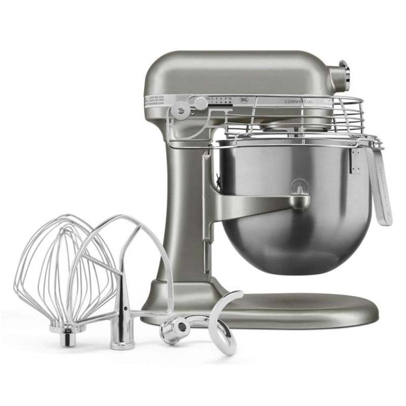 Kitchenaid® NSF Certified® Commercial Series 8 Quart Bowl-Lift Stand Mixer with Stainless Steel Bowl Guard KSMC895CU
