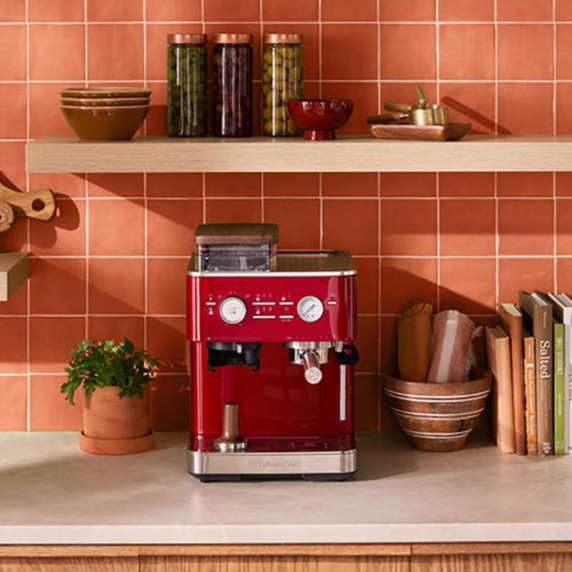 Kitchenaid® Semi Automatic Espresso Machine with Burr Grinder KES6551CA