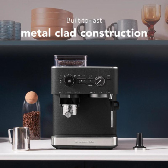 KitchenAid.ca Exclusive Colour - Semi Automatic Espresso Machine with Burr Grinder KES6551BK
