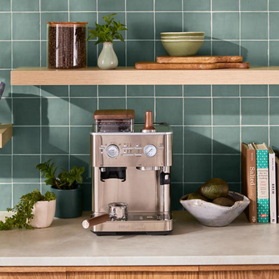 Kitchenaid® Semi Automatic Espresso Machine with Burr Grinder KES6551SX