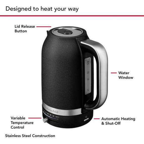 Kitchenaid® 1.7 Liter Electric Kettle KEK1701BK