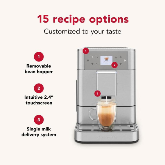 Kitchenaid® Fully Automatic Espresso Machine KF6 KES8556SX