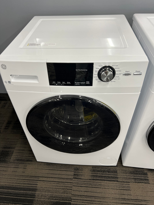 GE® 2.8 IEC Cu. Ft. Front Load Washer with Steam White