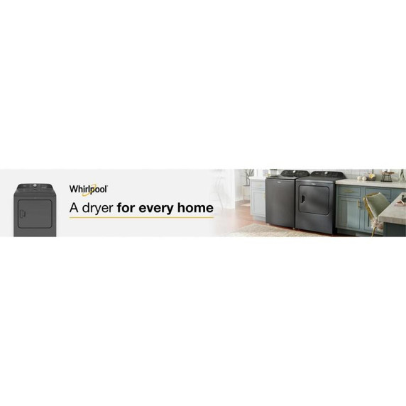 7.0 Cu. Ft. Whirlpool® Top Load Gas Dryer with Moisture Sensor WGD6150PB