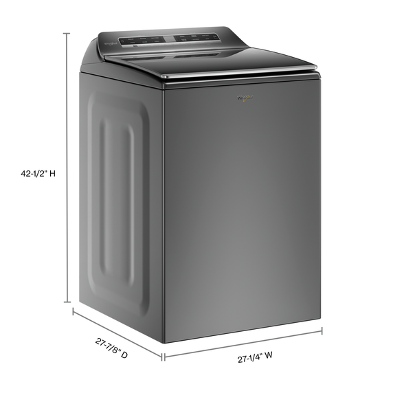 Whirlpool® 6.0 - 5.3 cu. ft. Top Load Washer with 2 in 1 Removable Agitator. WTW8127LC