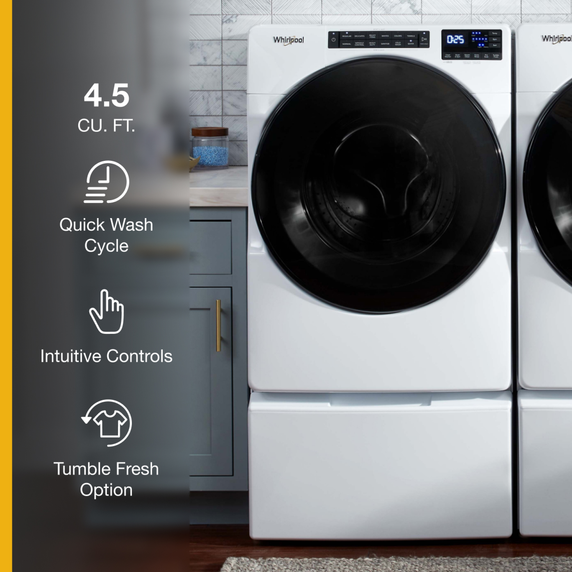 Whirlpool® 5.2 Cu. Ft. Front Load Washer with Quick Wash Cycle WFW5605MW