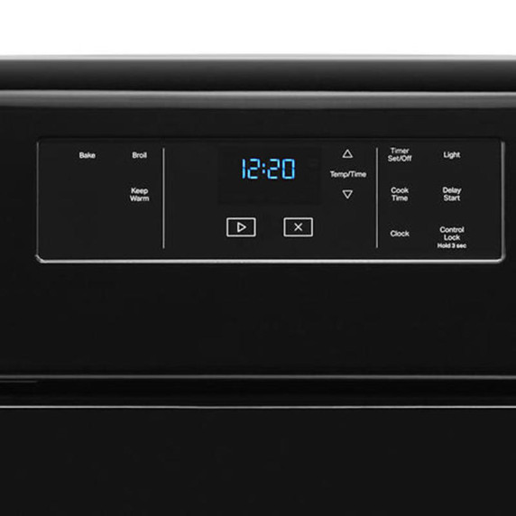 4.8 cu. ft. Whirlpool® electric range with Keep Warm setting YWFC150M0JB