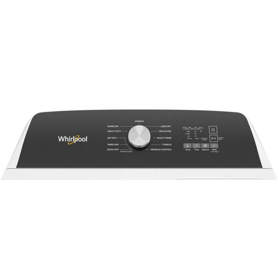 Whirlpool® 7.0 Cu. Ft. Top Load Electric Moisture Sensing Dryer YWED5010LW Whirlpool® 7.0 Cu. Ft. Top Load Electric Moisture Sensing Dryer YWED5010LW