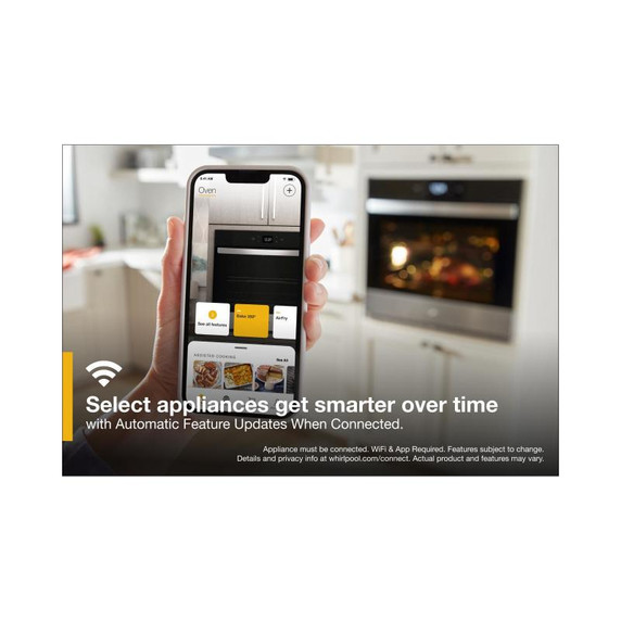 Whirlpool® 5.0 Cu. Ft. Single Wall Oven with Air Fry When Connected WOES5030LZ