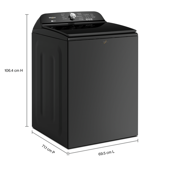 6.0-6.1 Cu. Ft. Whirlpool® Top Load Washer with Removable Agitator WTW6157PB