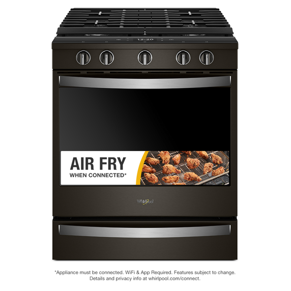 Whirlpool® 5.8 cu. ft. Smart Slide-in Gas Range with Air Fry, when Connected WEG750H0HV