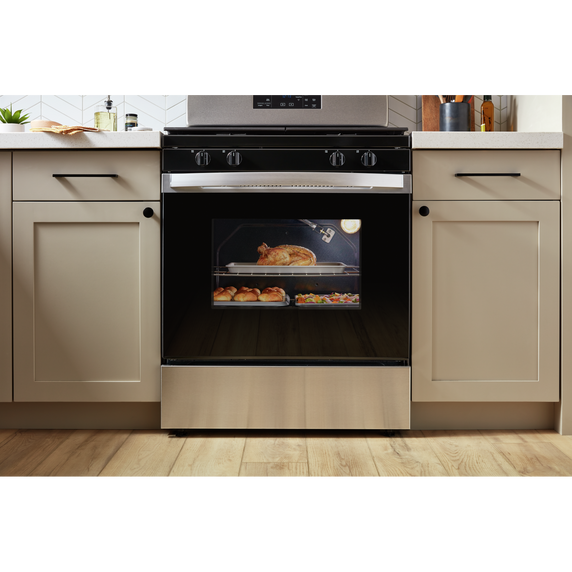 Whirlpool® 5.0 Cu. Ft. Freestanding Gas Range with Storage Drawer WFG515S0MB