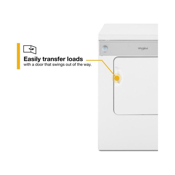 Whirlpool® 3.4 cu.ft. Compact Electric Dryer with AccuDry™ Drying System LDR3822PQ Whirlpool® 3.4 cu.ft. Compact Electric Dryer with AccuDry™ Drying System LDR3822PQ