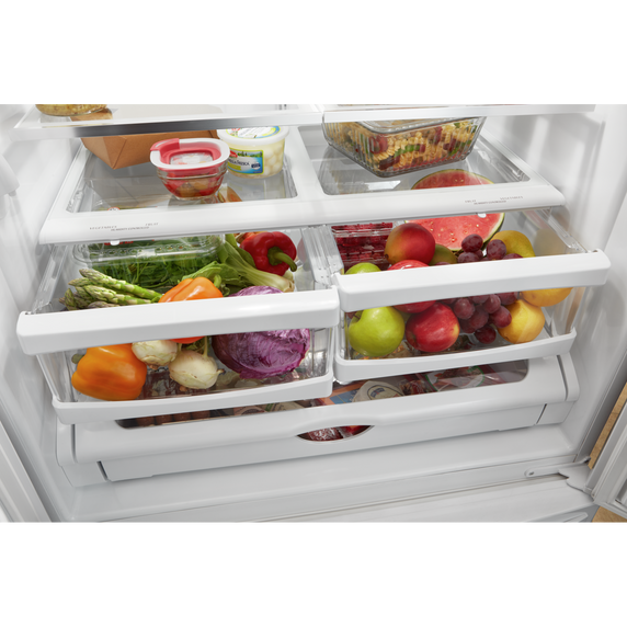 Whirlpool® 36-inch Wide Counter Depth French Door Refrigerator - 20 cu. ft. WRF540CWHB