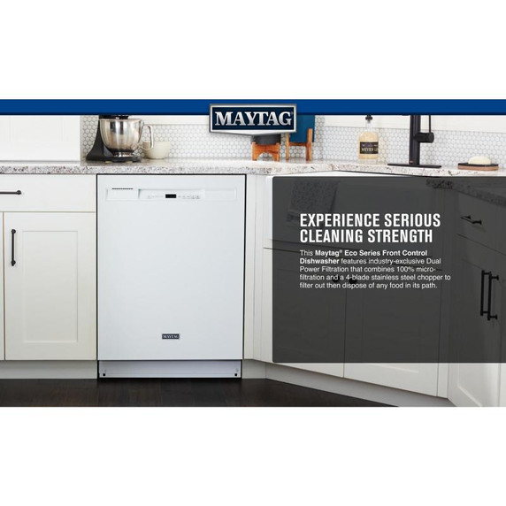 Maytag® Stainless steel tub dishwasher with Dual Power Filtration MDB4949SKW
