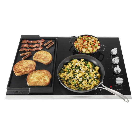Maytag® 30-Inch Electric Cooktop with Reversible Grill and Griddle MEC8830HS