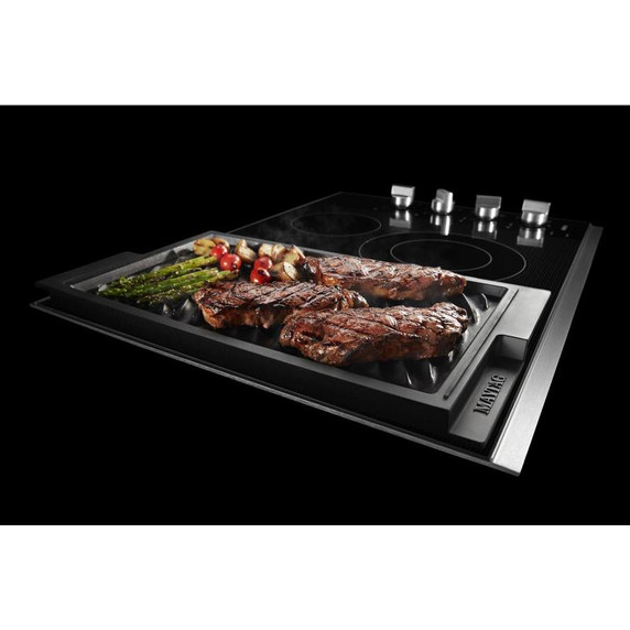 Maytag® 30-Inch Electric Cooktop with Reversible Grill and Griddle MEC8830HS