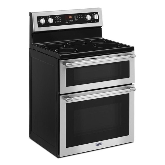 Maytag® 30-Inch Wide Double Oven Electric Range With True Convection - 6.7 Cu. Ft. YMET8800FZ Maytag® 30-Inch Wide Double Oven Electric Range With True Convection - 6.7 Cu. Ft. YMET8800FZ