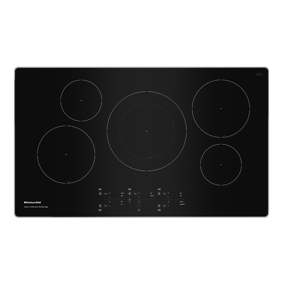 Kitchenaid® 36-Inch 5-Element Sensor Induction Cooktop KCIG556JSS