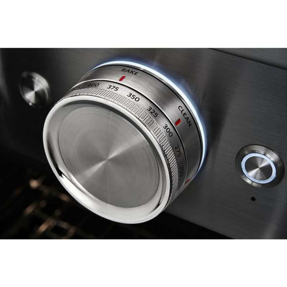 KitchenAid® 36'' Smart Commercial-Style Dual Fuel Range with 6 Burners KFDC506JBK