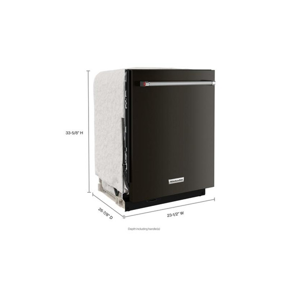 Kitchenaid® 44 dBA Dishwasher with 360° Max Jets™ Third Rack and LED Interior Lighting KDTM804KBS Kitchenaid® 44 dBA Dishwasher with 360° Max Jets™ Third Rack and LED Interior Lighting KDTM804KBS