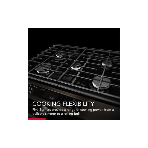 Kitchenaid® 30-Inch 5-Burner Gas Slide-In Convection Range KSGG700EBS Kitchenaid® 30-Inch 5-Burner Gas Slide-In Convection Range KSGG700EBS