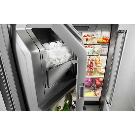 Kitchenaid® 25.8 Cu. Ft. 36 Multi-Door Freestanding Refrigerator with Platinum Interior Design KRMF706ESS