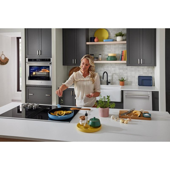 Kitchenaid® 36" Electric Downdraft Cooktop with 5 Elements KCED606GSS