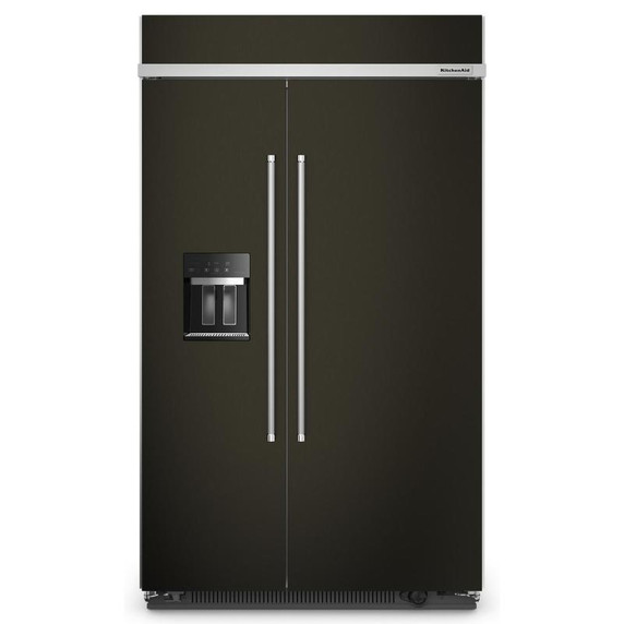 Kitchenaid® 29.4 Cu. Ft. 48" Built-In Side-by-Side Refrigerator with Ice and Water Dispenser KBSD708MBS Kitchenaid® 29.4 Cu. Ft. 48" Built-In Side-by-Side Refrigerator with Ice and Water Dispenser KBSD708MBS