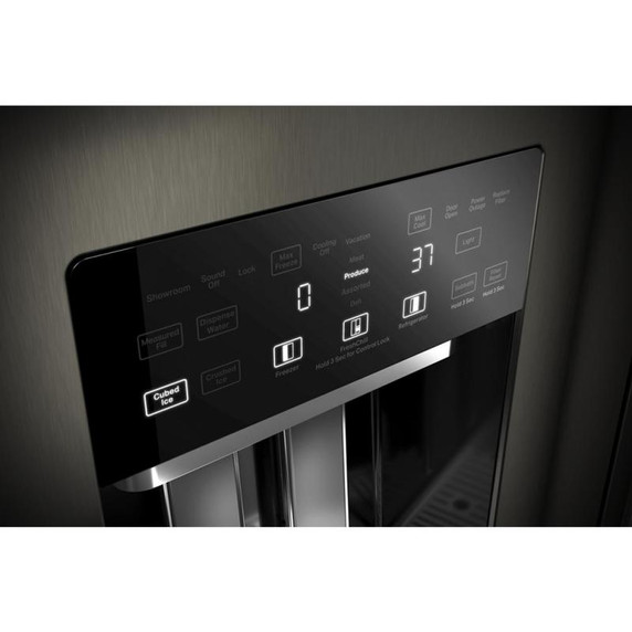 Kitchenaid® 29.4 Cu. Ft. 48" Built-In Side-by-Side Refrigerator with Ice and Water Dispenser KBSD708MBS Kitchenaid® 29.4 Cu. Ft. 48" Built-In Side-by-Side Refrigerator with Ice and Water Dispenser KBSD708MBS