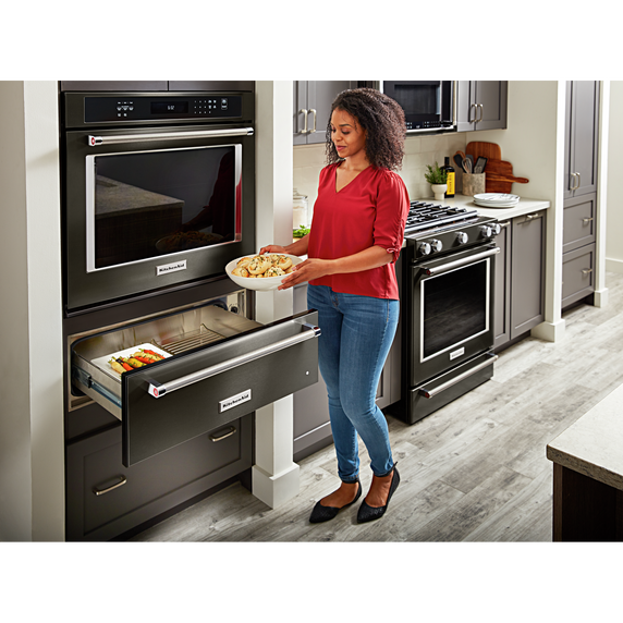 Kitchenaid® 30 Single Wall Oven with Even-Heat™ True Convection KOSE500EBS