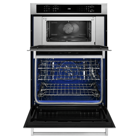 Kitchenaid® 30 Combination Wall Oven with Even-Heat™  True Convection (Lower Oven) KOCE500ESS