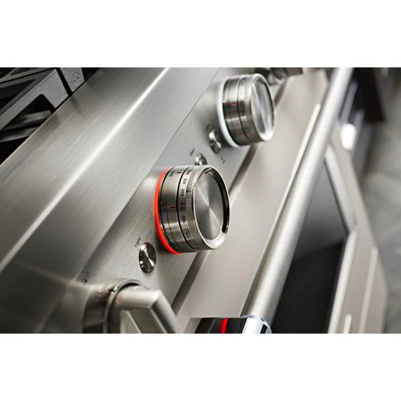 KitchenAid® 48'' Smart Commercial-Style Gas Range with Griddle KFGC558JMH KitchenAid® 48'' Smart Commercial-Style Gas Range with Griddle KFGC558JMH