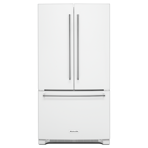 Kitchenaid® 20 cu. ft. 36-Inch Width Counter-Depth French Door Refrigerator with Interior Dispense KRFC300EWH