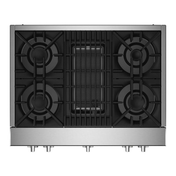Jennair® 36" RISE™ Gas Professional-Style Rangetop with Gas Grill JGCP636HL
