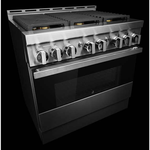 Jennair® 36" NOIR™ Gas Professional-Style Range JGRP436HM