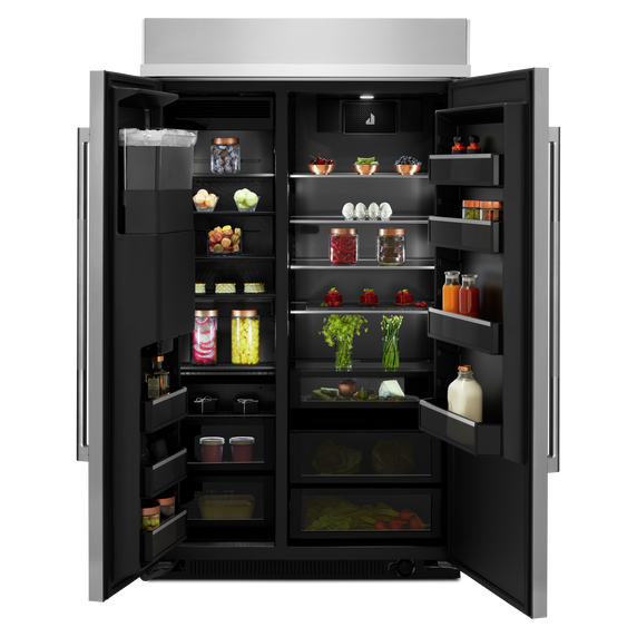 Jennair® RISE™ 48 Built-In Side-By-Side Refrigerator with External Ice and Water Dispenser JBSS48E22L