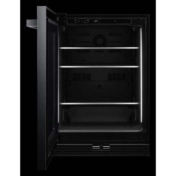 Jennair® NOIR™ 24" Under Counter Glass Door Refrigerator, Right Swing JUGFL242HM
